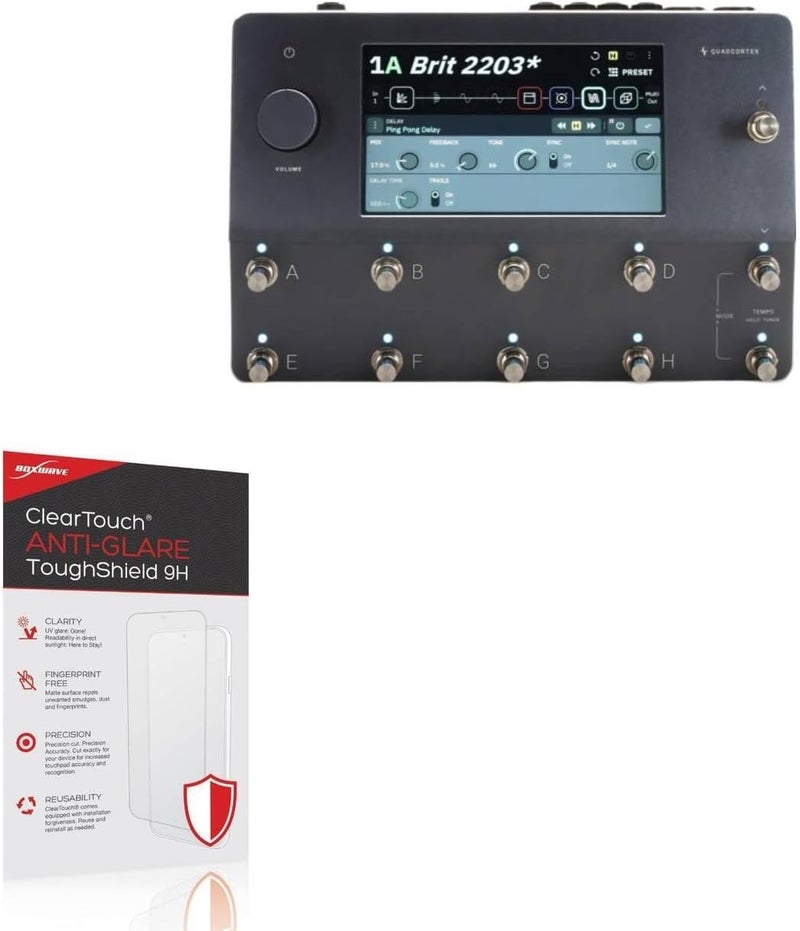 BoxWave Screen Protector Compatible with Neural DSP Quad Cortex - ClearTouch Anti-Glare ToughShield 9H (2-Pack), Anti-Glare 9H Tough Flexible Film Screen Protector - Image 1